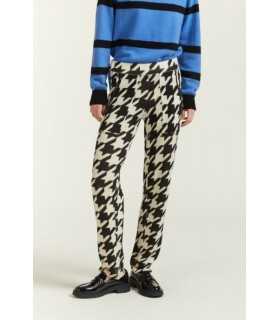  Pants with Pied de Poule print