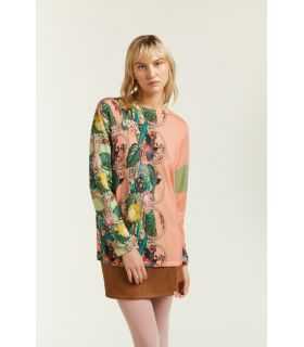 Maglia Oversize con stampa Garden double use