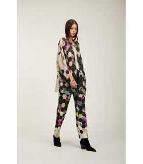 Oversize jacket with Esagoni print